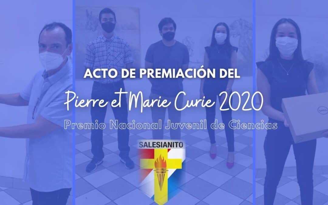 Premio Nacional Juvenil de Ciencias Pierre et Marie Curie 2020